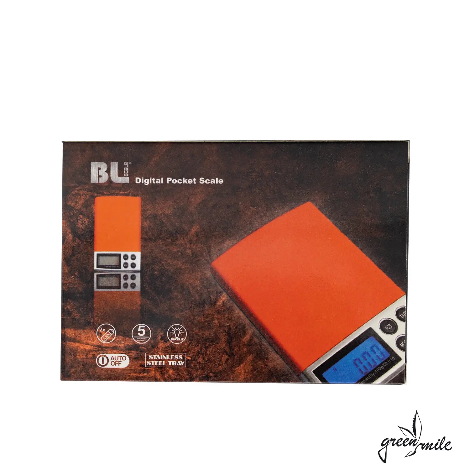 Blscale, Pocket Scale, Digitalwaage, Blau, Verpackung, Vorderansicht 