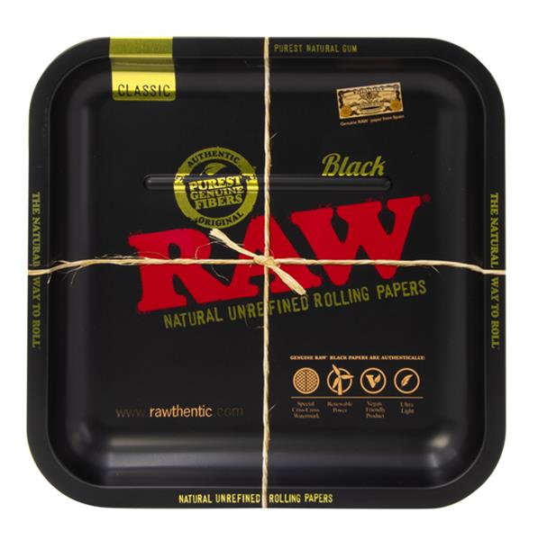 RAW - Rolling Tray | Black | Square