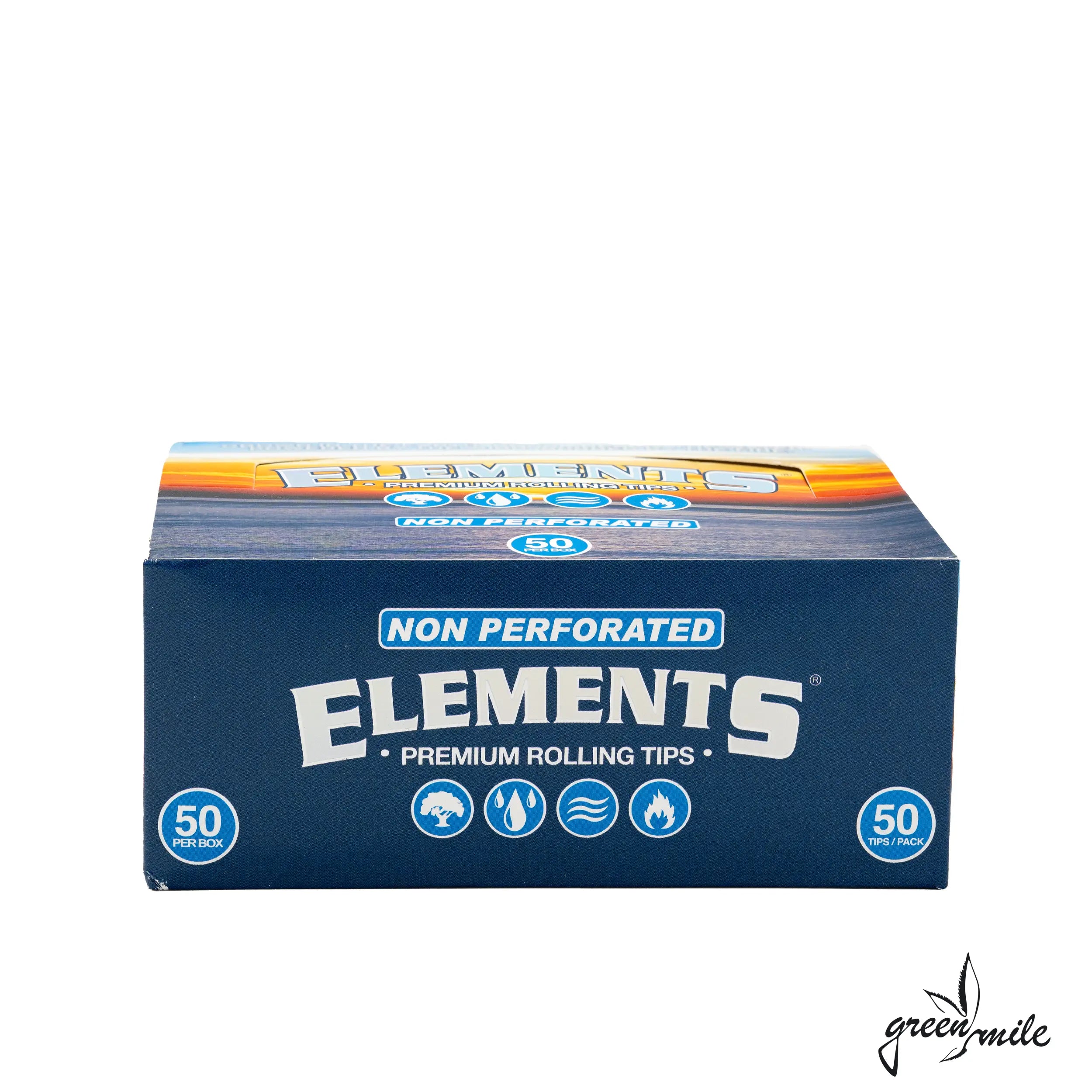 Elements, Premium Filtertips, Unperforiert, VE, 50Stück, Geschlossen