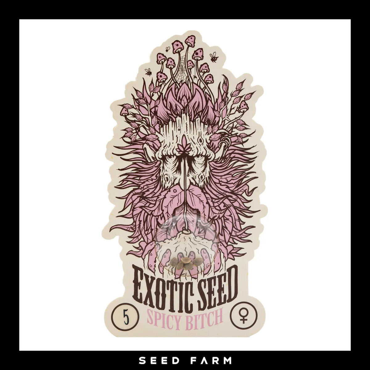Exotic Seed, Spicy Bitch, feminisierte Cannabis Samen, 5 Stück, Vorderansicht
