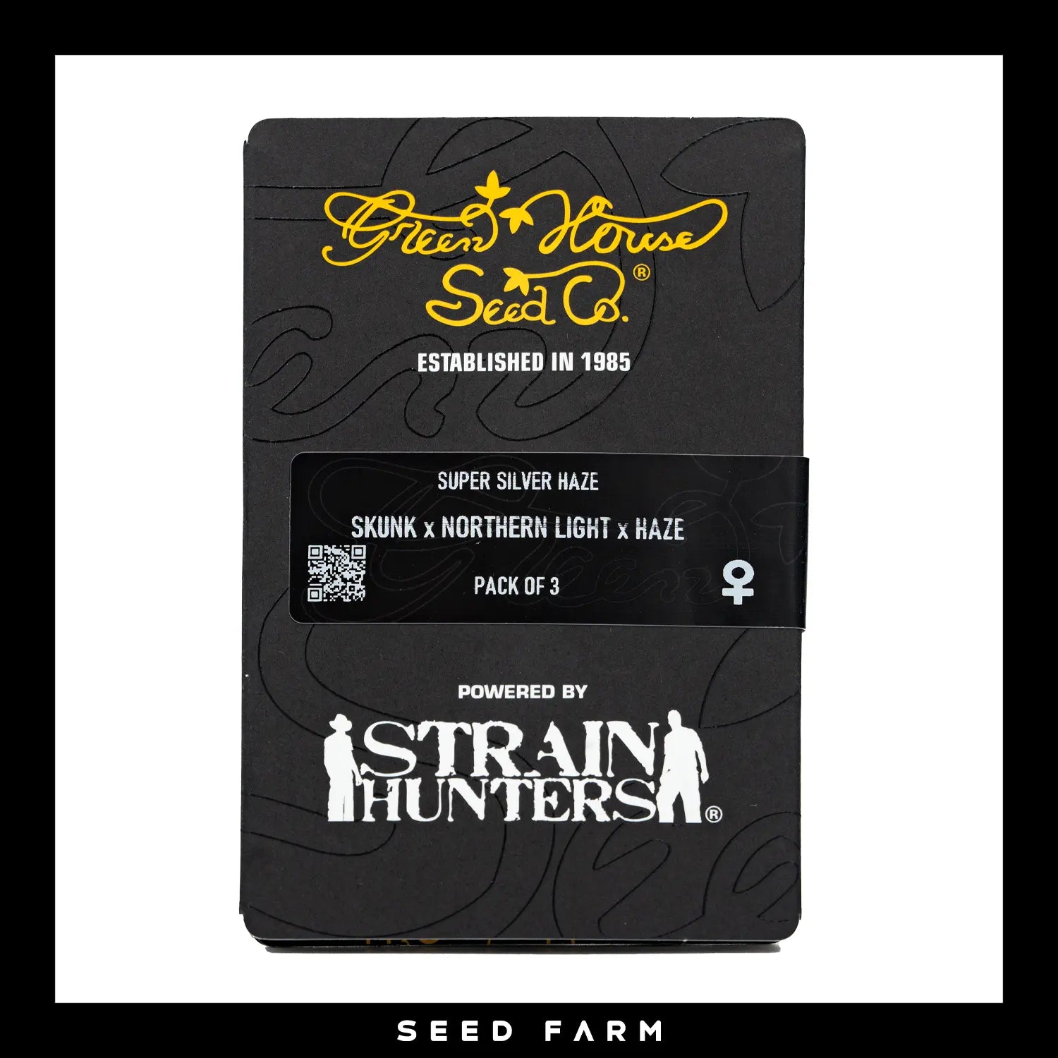 Green House Seeds, Super Silver Haze, feminisierte Cannabis Samen, 3 Stück, Vorderansicht