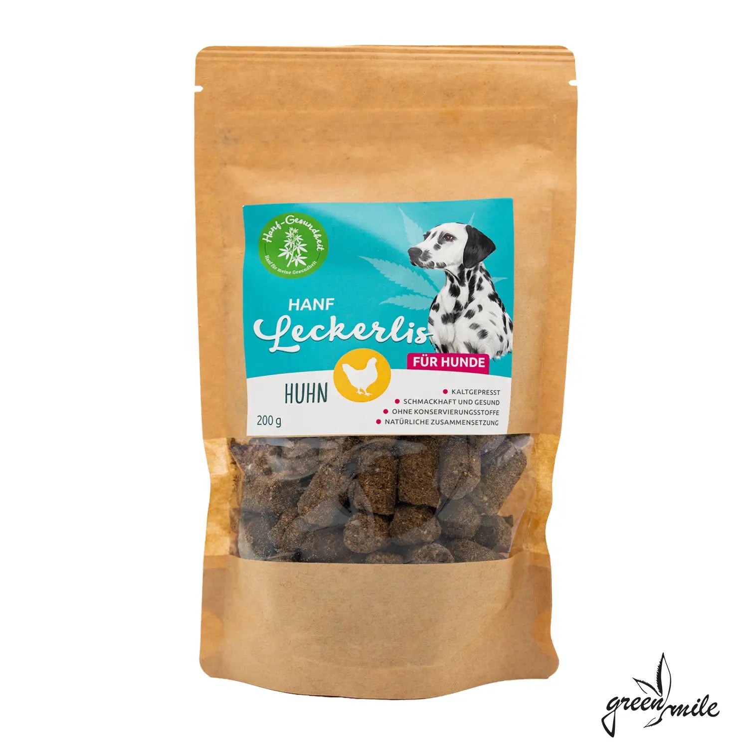 Hanf Gesundheit, Leckerlis für Hunde, Huhn, Verpackung, Vorderansicht