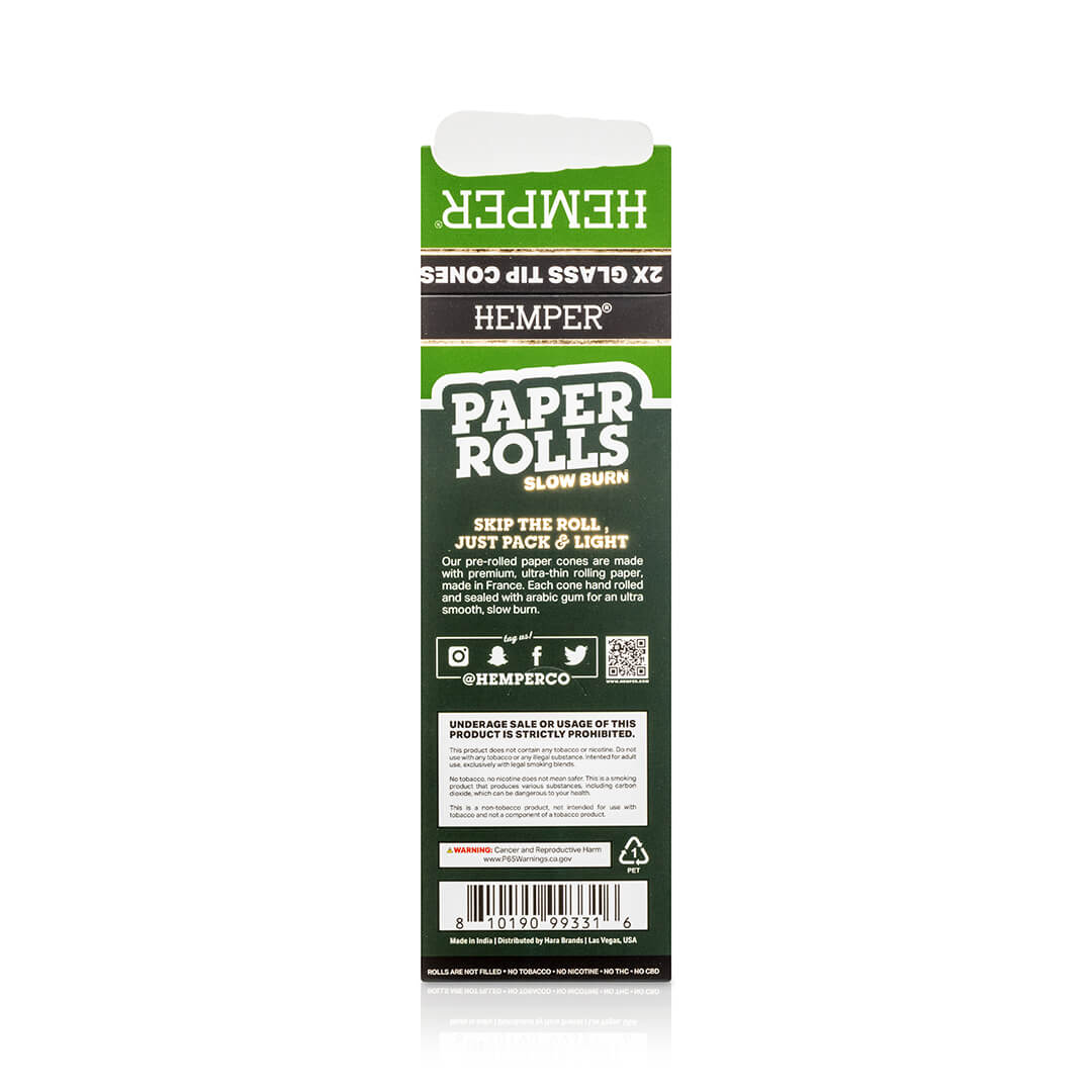 Hemper - KS Brown Paper Rolls mit Glastip | 2 Stk.