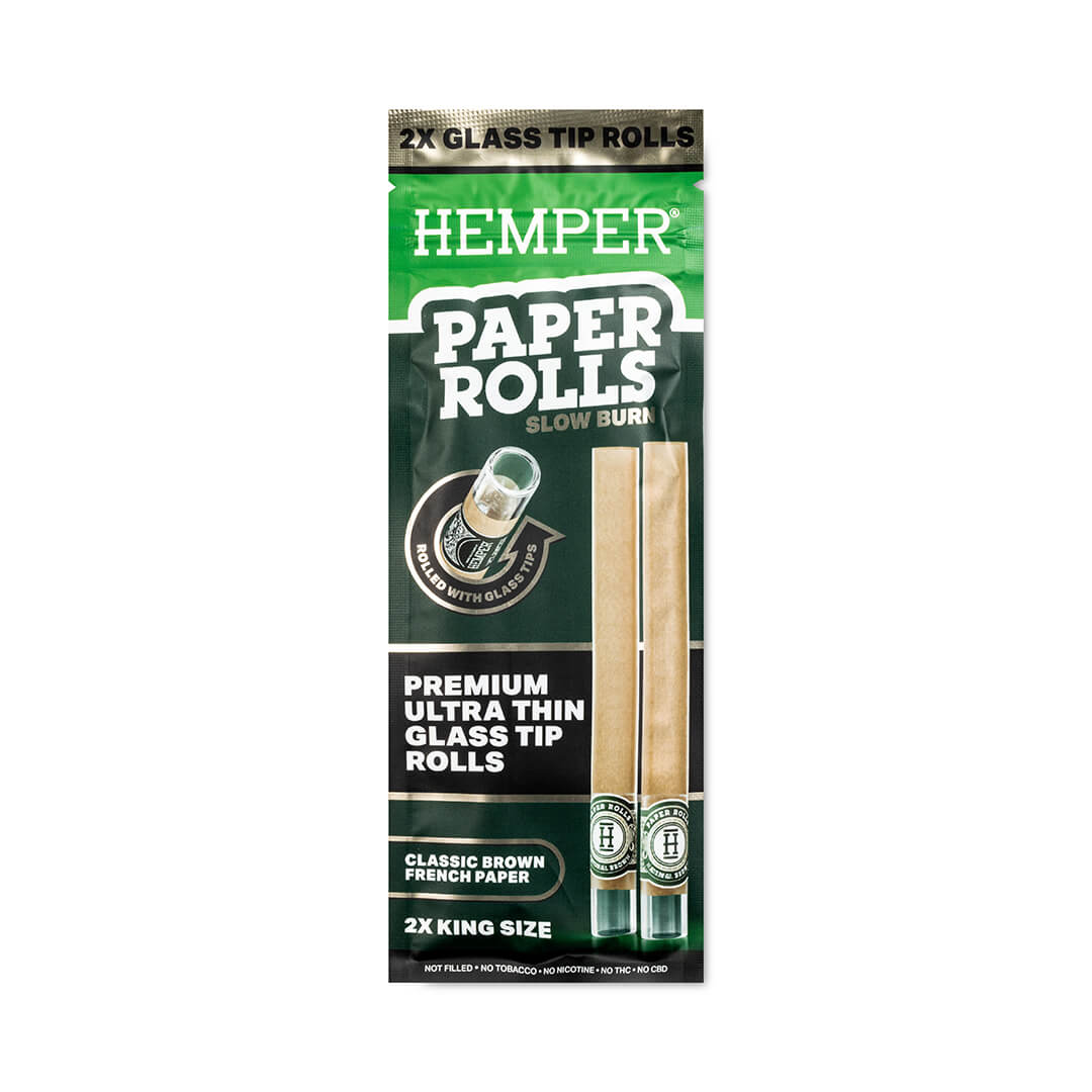 Hemper - KS Brown Paper Rolls mit Glastip | 2 Stk.