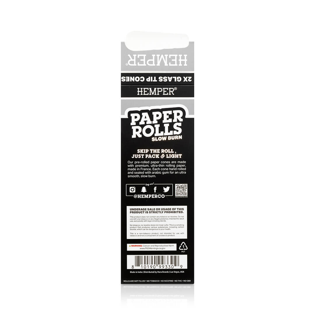 Hemper - KS White Paper Rolls mit Glastip | 2 Stk.