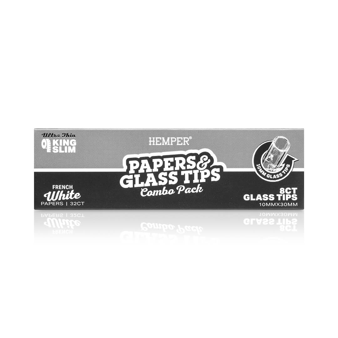 Hemper - KS Classic White Paper Booklet + 10mm Glastips