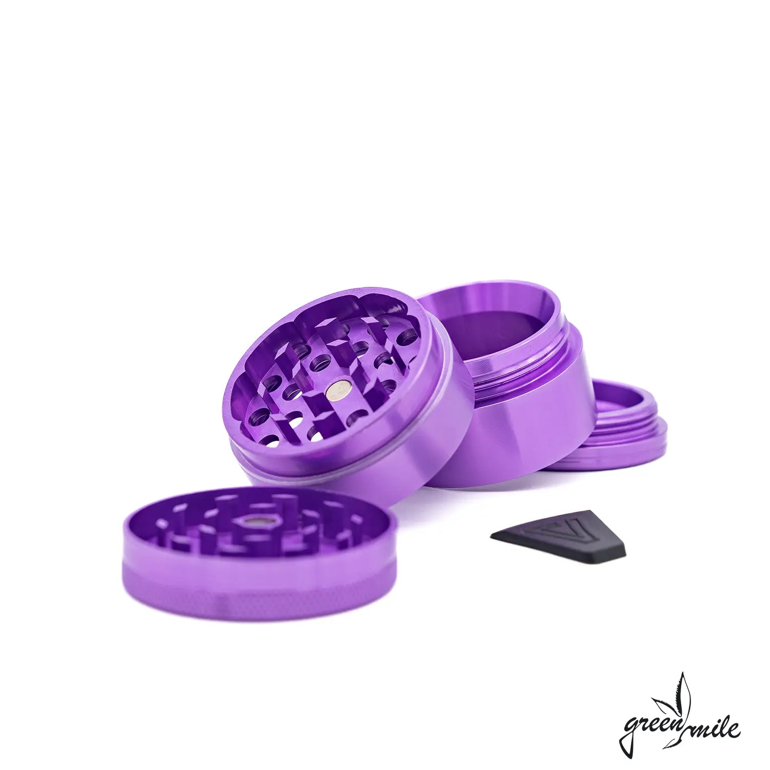 Higher Standards, Aerospaced Grinder, 4 teilig, 50mm, Purple, offen, Vorderansicht