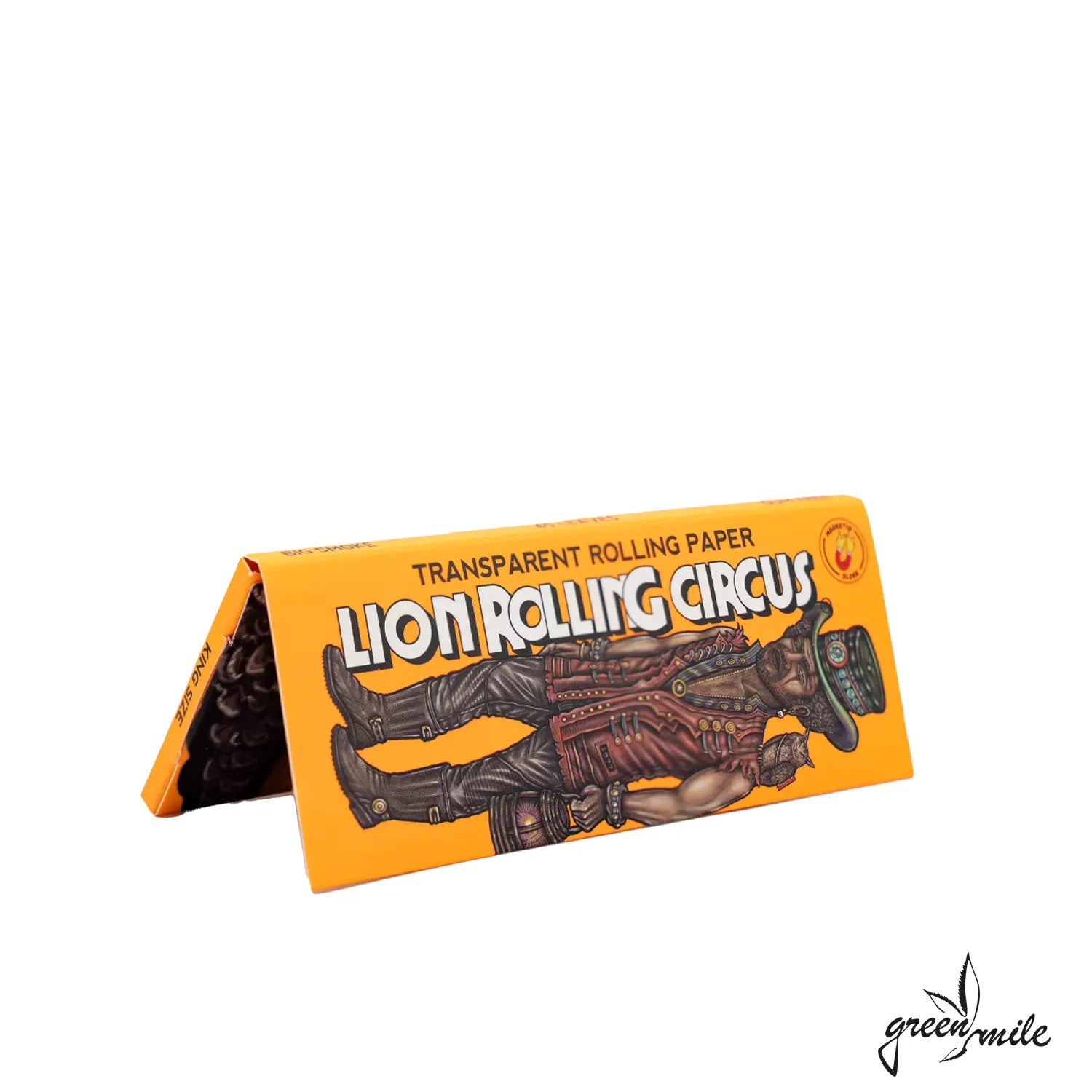 Lion Rolling Circus, King Size Slim, Transparent Papers, Seitenansicht