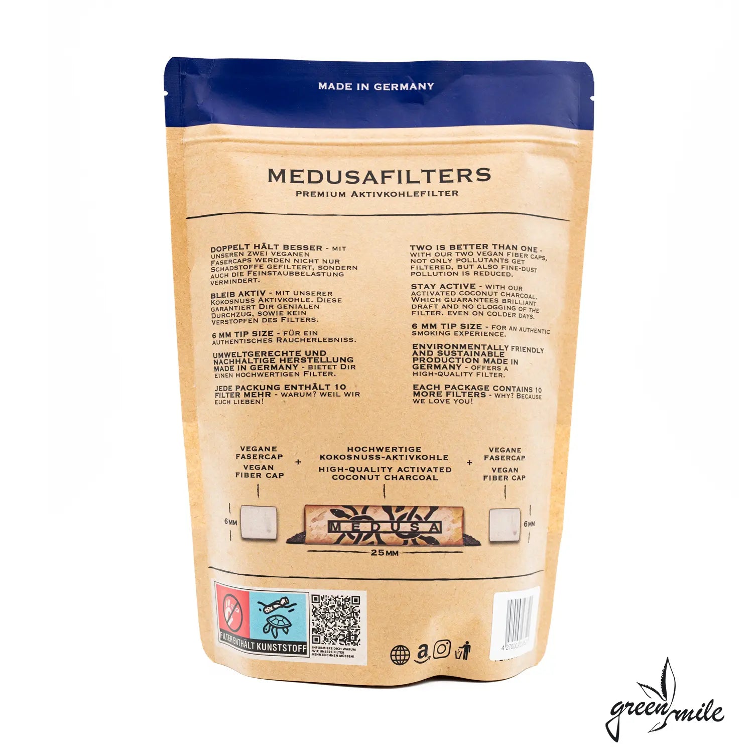 MEDUSA - Aktivkohlefilter | 1000Stk im Beutel