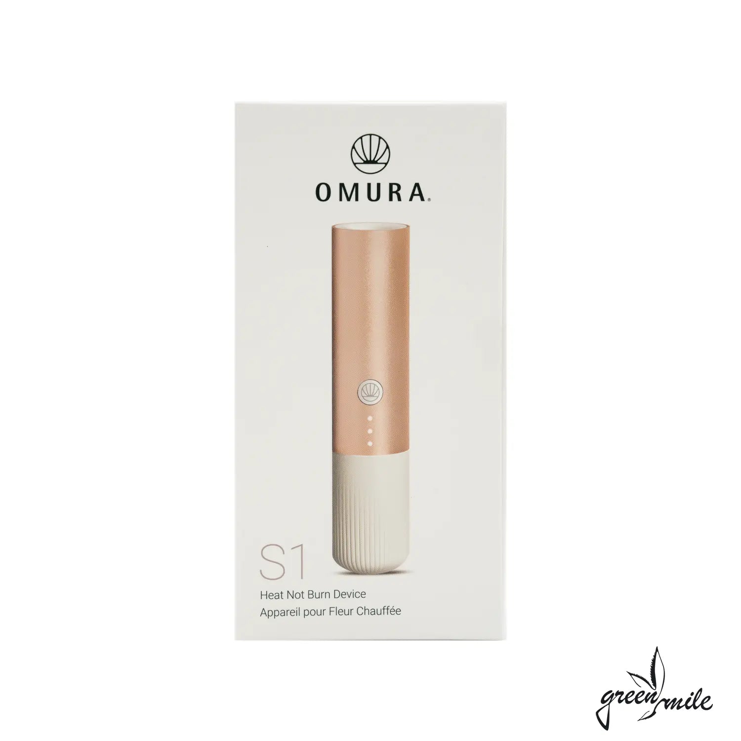 Omura S1, Complete Set inkl Home Filling System, Rose Gold, Verpackung, Vorderansicht