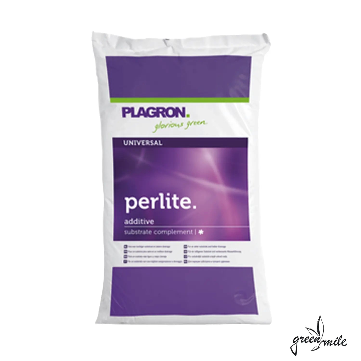 Plagron, Perlite, 10l Sack, Vorderansicht