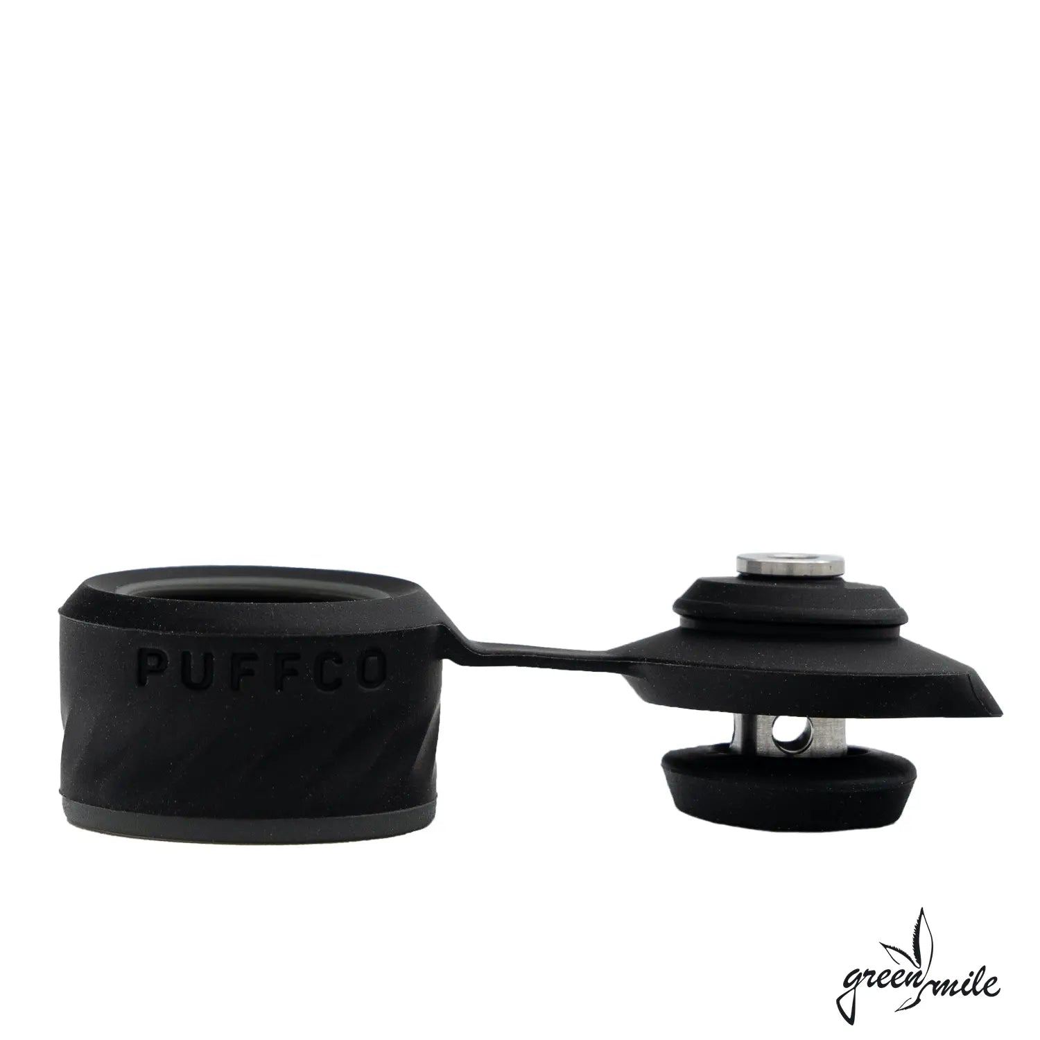 Puffco Peak Pro, Joystick Cap, Onyx, Schwarz, Seitenansicht, Offen