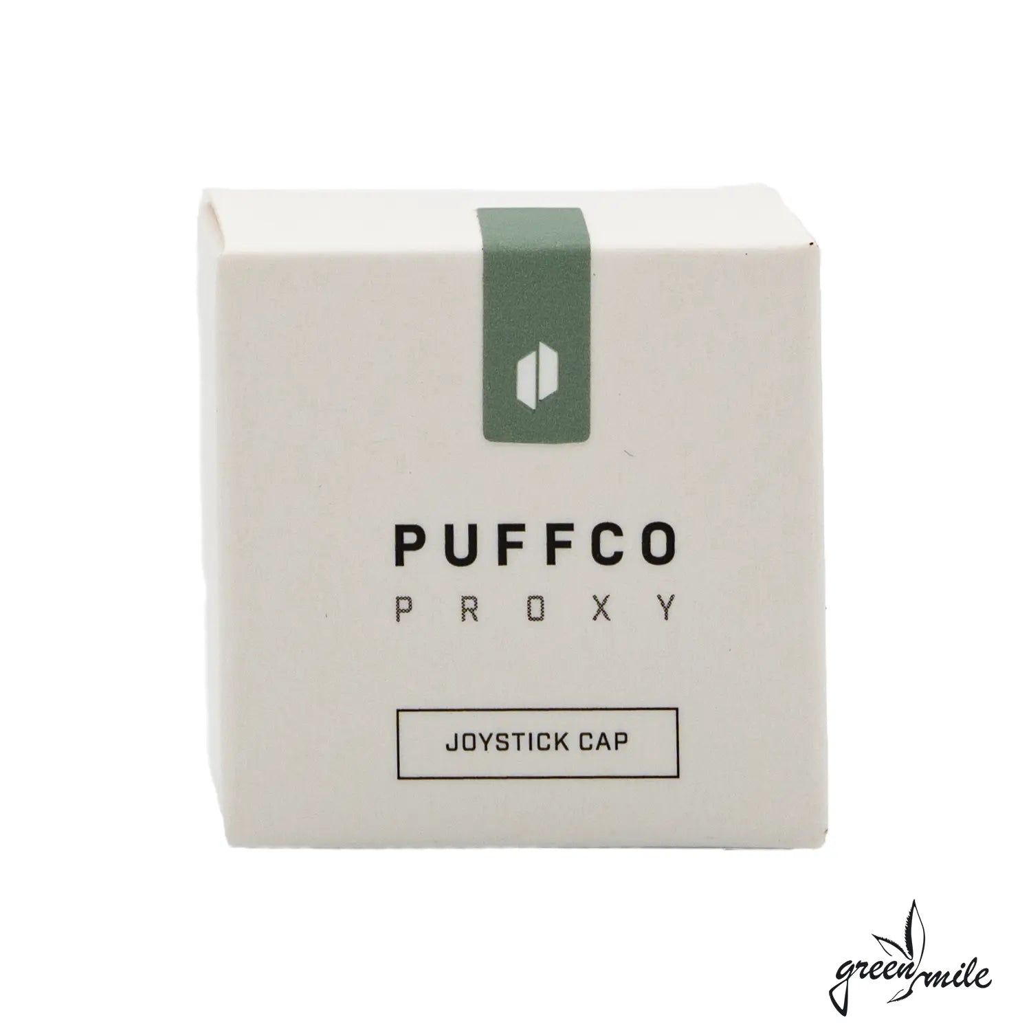 Puffco Proxy, Joystick Cap, Flourish, Grün, Verpackung, Vorderansicht