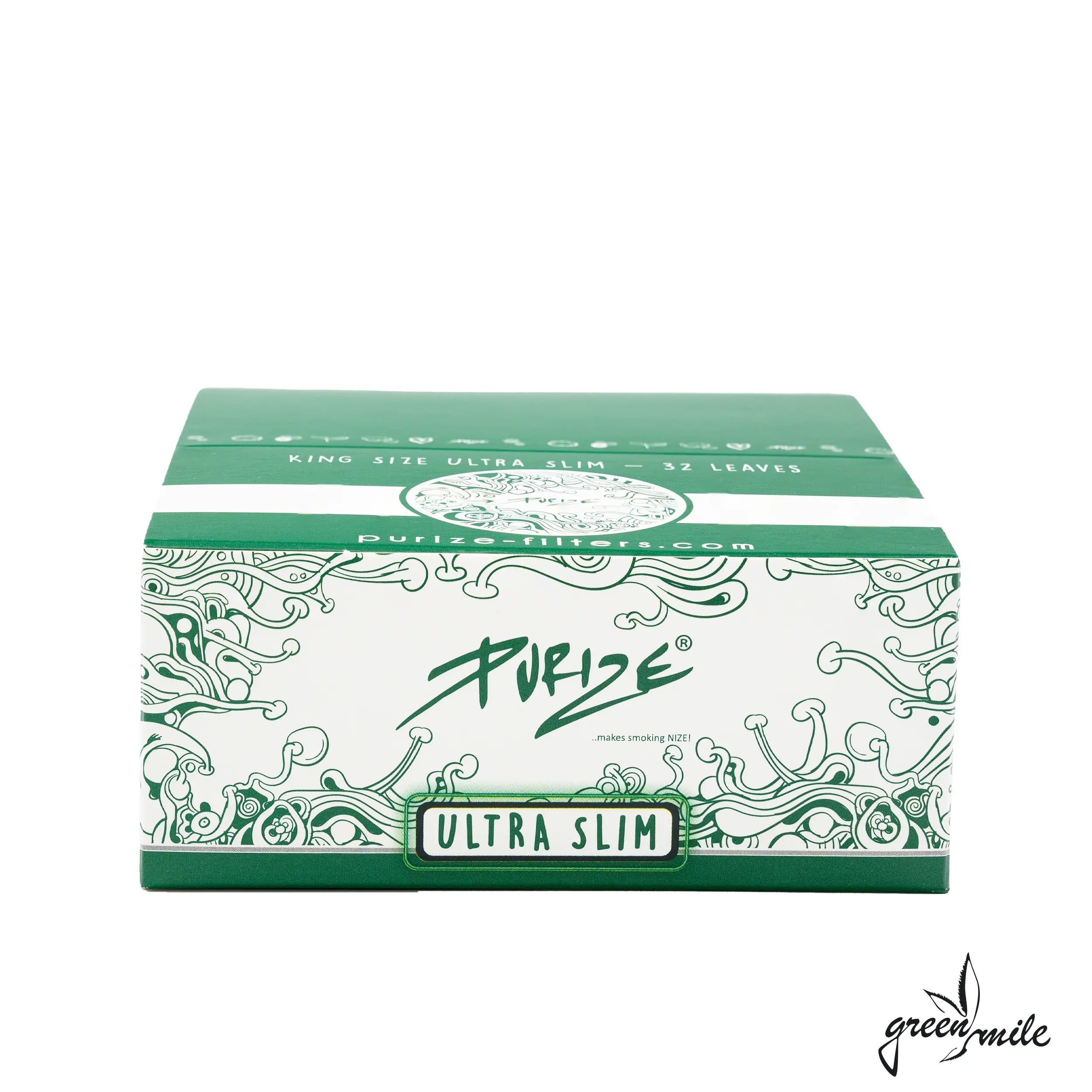 Purize, King Size Ultra Slim, Unbleached Rolling Papers, VE, 40Stk, Geschlossen