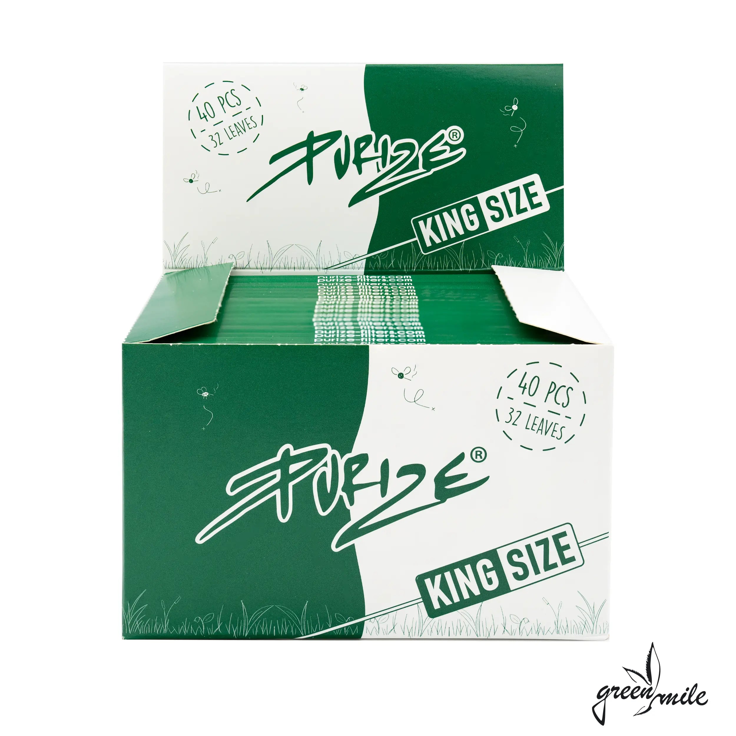 Purize, King Size Wide, Ultra Thin, Unbleached, VE, 40Stk, Offen