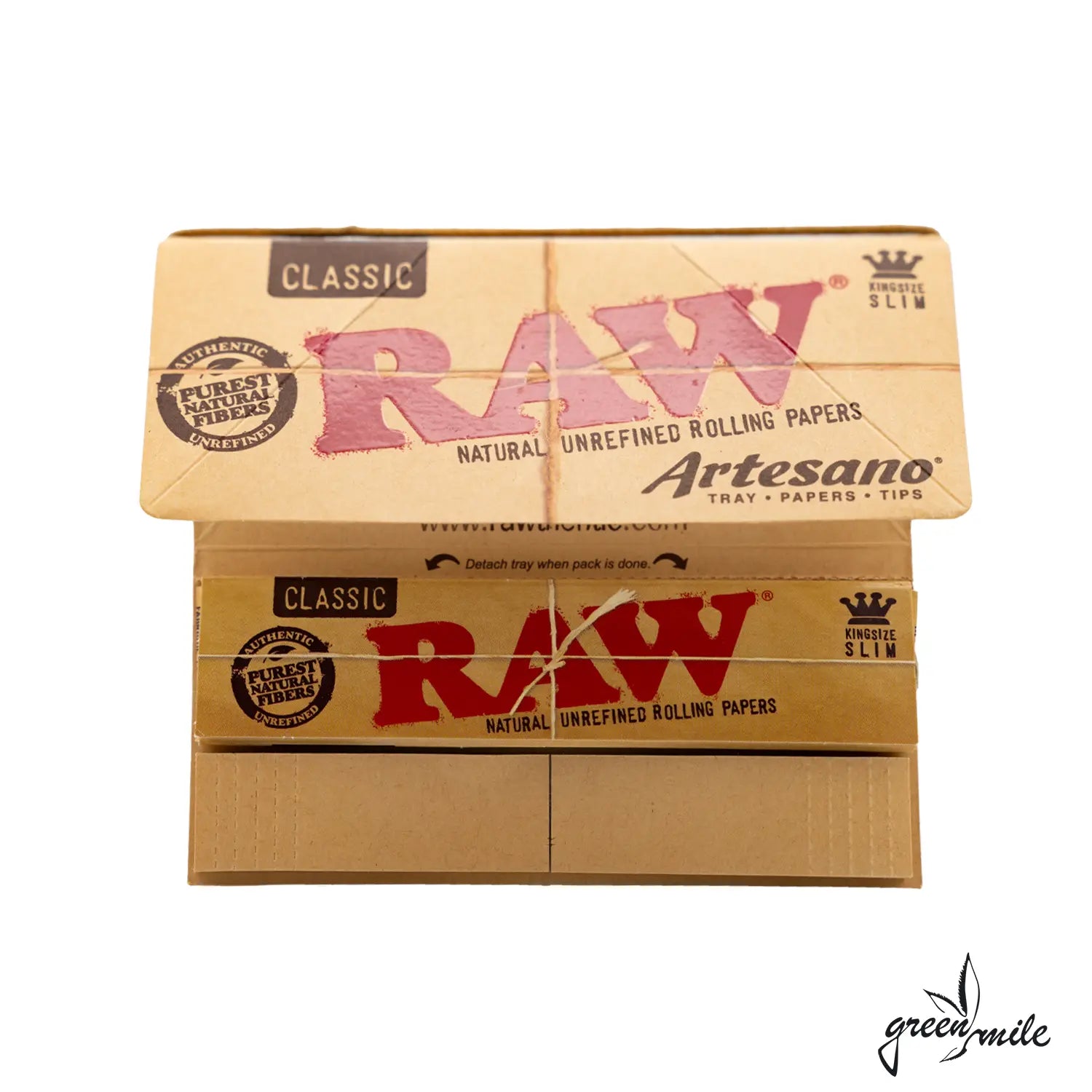 Raw, Artesano Classic, Kings Size Papers, Tips, Tray, Innenansicht