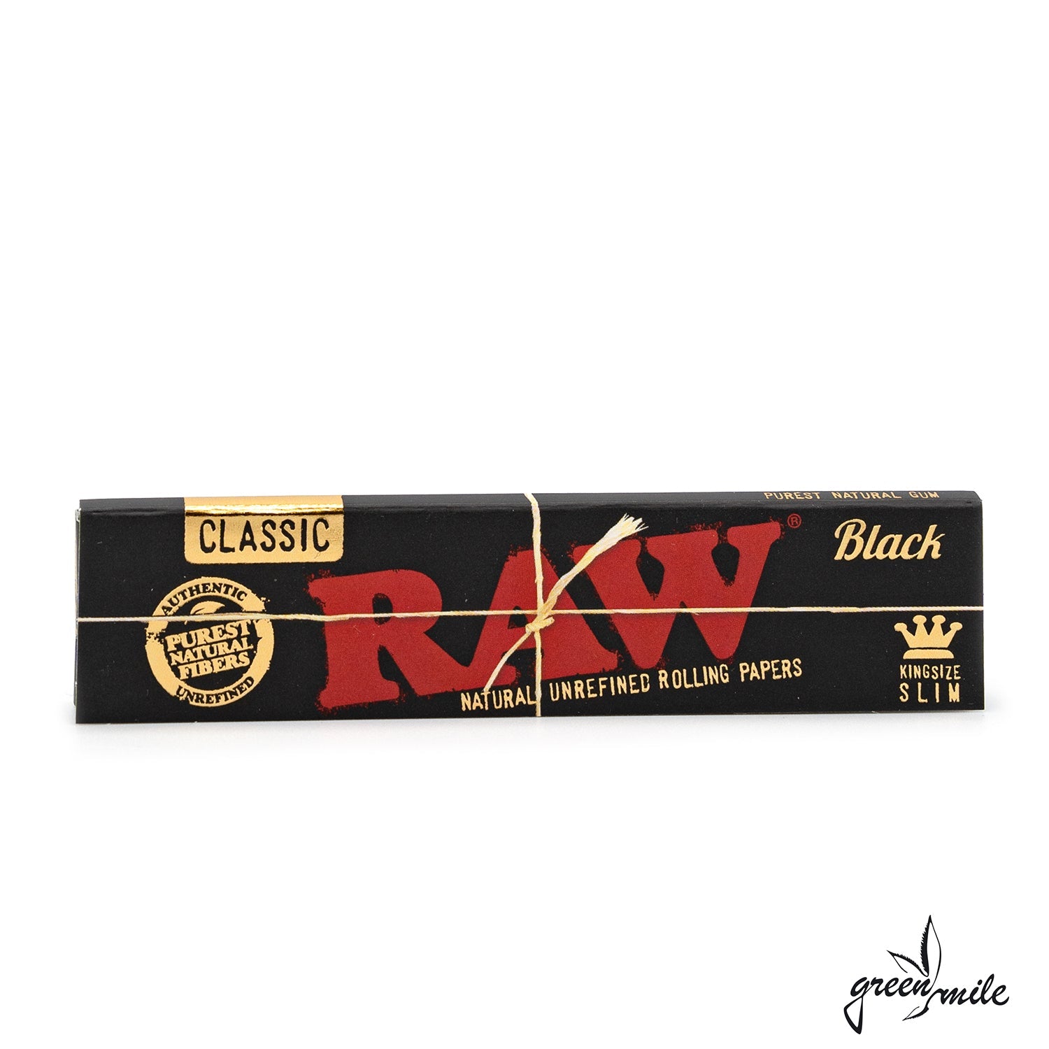 Raw Classic Black Papers, King Size Slim, Frontansicht