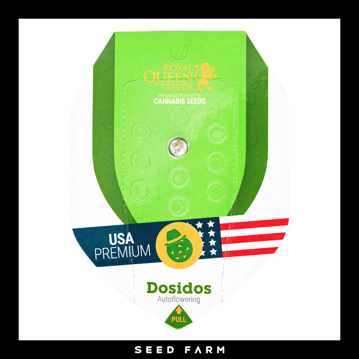 Royal Queen Seeds Dosidos, automatic Cannabis Samen, Vorderansicht