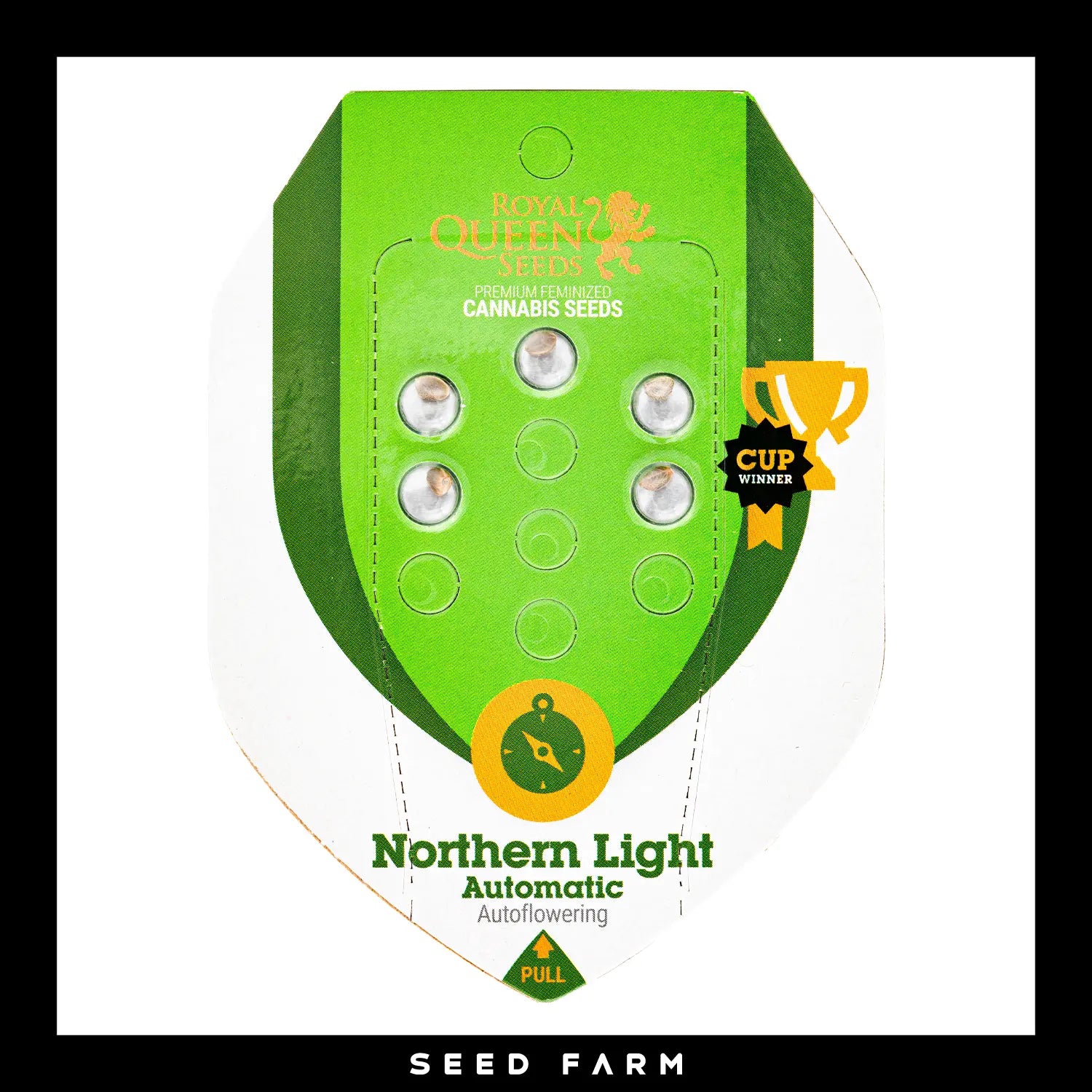 Royal Queen Seeds Northern Light, automatic Cannabis Samen, 5 Stück, Vorderansicht