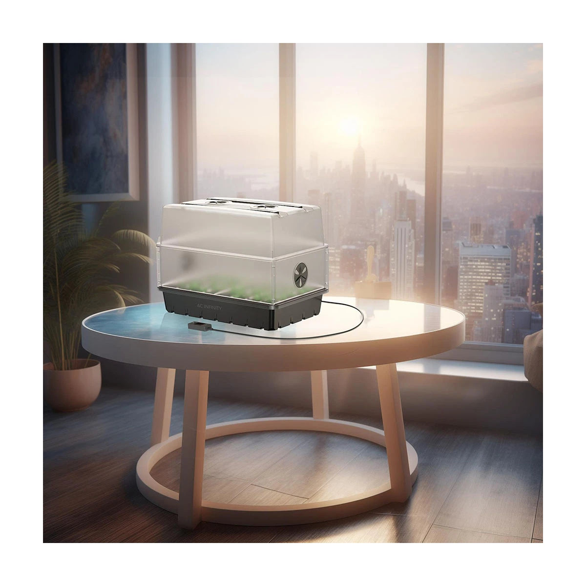 AC Infninity - Stecklings-Gewächshaus mit Höhenverlängerung, mit Samsung LM301H EVO LED-Beleuchtung, 5x8-Tablett
