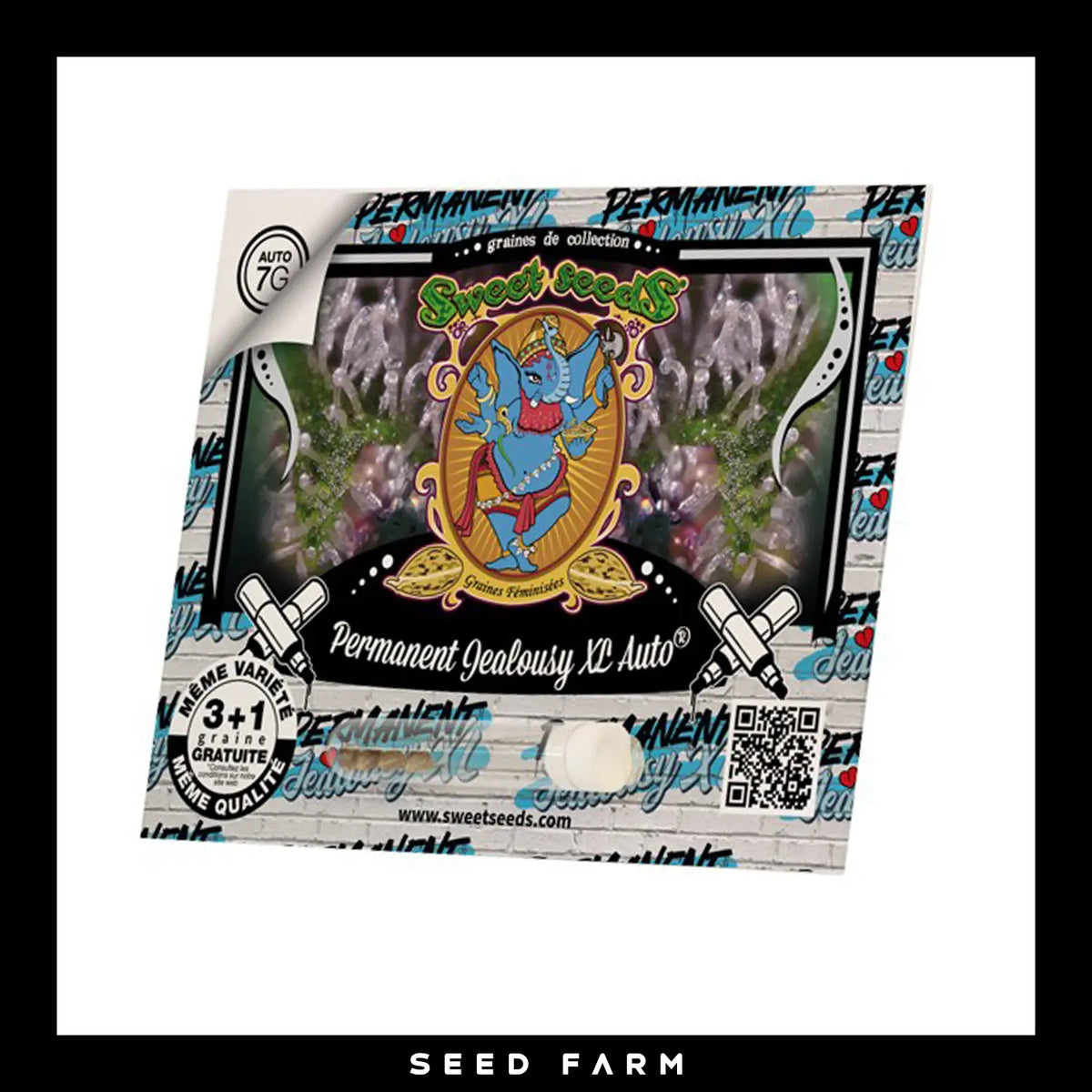 Sweet Seeds, Permanent Jealousy XL, automatische Cannabis Samen, Vorderansicht