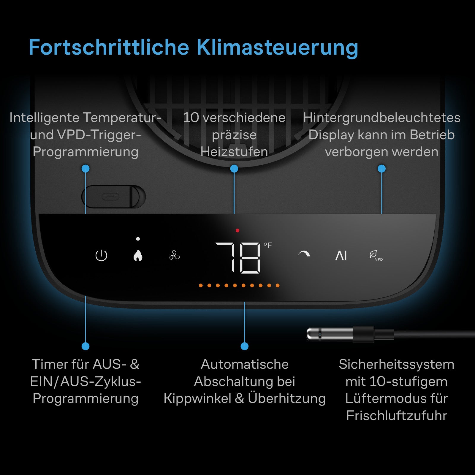 AC Infinity - THERMOFORGE T7 - Heizgerät