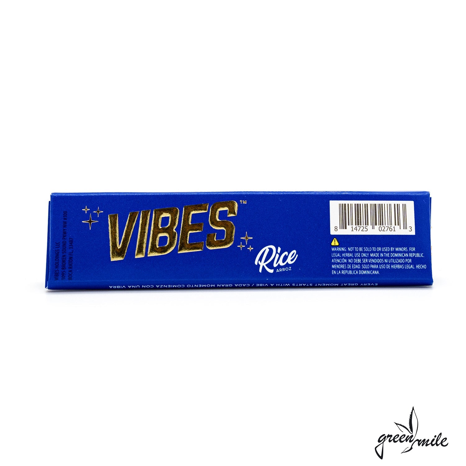 Vibes Papers, Rice, King Size Slim, Blue, Rückansicht