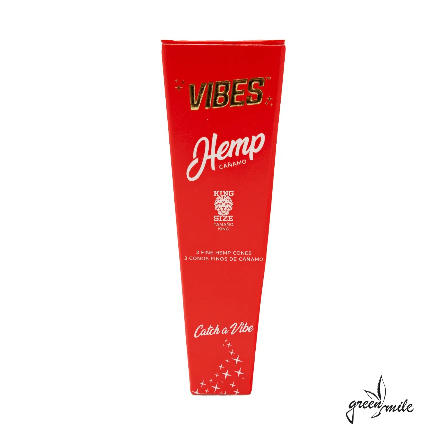 Vibes, Red, King Size Slim, Hemp Cones, Vorderansicht