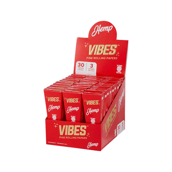 Vibes Cones King Size Slim Hemp (red)