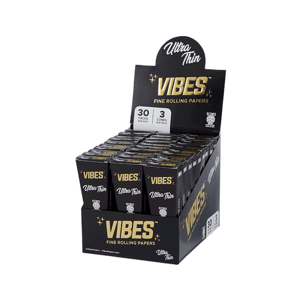 Vibes Cones King Size Slim Ultra Thin (black)